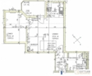 Grünruhelage nahe Arenbergpark! Teilmöblierte 2-Zimmer-Wohnung mit Loggia in Stockwerkslage - Grundriss