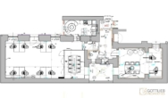 Bestlage Palais Kolin! Modernes, exklusives Büro mit Terrasse bei Schottenring in U-Bahn-Nähe - Grundriss