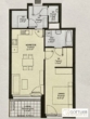 Grundriss - Nähe Schloss Neugebäude! Bis November 2026 befristet vermietete sonnige 2-Zimmer-Wohnung mit Loggia und Tiefgaragenplatz in Grünruhelage