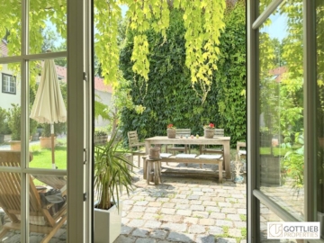 Bestlage Grinzing! Außergewöhnliche 3-Zimmer-Wohnung mit südseitigem Eigengarten in historischem Winzerhaus aus dem 16. Jahrhundert, 1190 Wien, Gartenwohnung