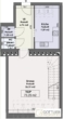 Grundriss - Bestlage Servitenviertel! Sonnendurchflutete 2-Zimmer-Dachgeschoss-Wohnung in Ruhelage