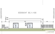 Grundriss - Erstbezug in Grünruhelage! Sonnendurchfluteter Bungalow mit Terrasse, großzügigem Garten und zwei Stellplätzen