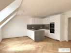 Grünruhelage nahe Belvedere! Luxuriöse 3-Zimmer-Erstbezug-Dachgeschoss-Wohnung mit zwei Balkonen in historischem Gebäude - Bild