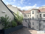 Grünruhelage nahe Belvedere! Luxuriöse 3-Zimmer-Erstbezug-Dachgeschoss-Wohnung mit zwei Balkonen in historischem Gebäude - Bild