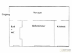 Anlagewohnung bei Volksoper! Provisionsfreie 1,5-Zimmer-Wohnung in Hofruhelage - Grundriss