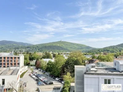 Nähe Altstadt! Bis Februar 2027 befristet vermietete Dachgeschoss-Studio-Wohnung mit Fernblick, 2500 Baden, Dachgeschoß