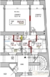 Grundriss - Bestlage beim Hamerlingplatz! Sonnige und möblierte 2-Zimmer-Altbau-Wohnung in Vorstadthaus