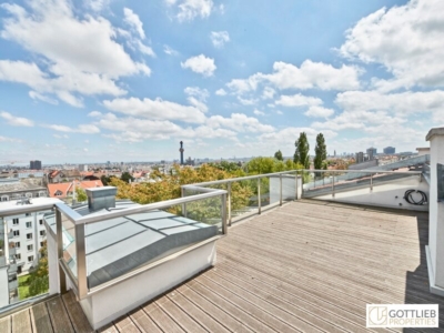 Bestlage nahe Wertheimsteinpark! Lichtdurchflutetes Penthouse mit fünf Terrassen und Dachterrasse, 1190 Wien, Dachgeschoß