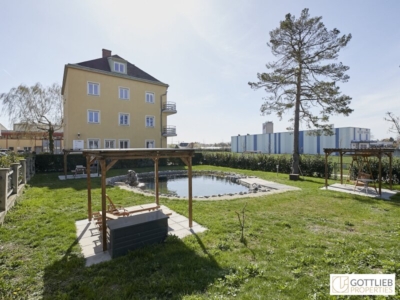 Bestlage Kaiserebersdorf! Möblierte 2-Zimmer-Wohnung für Singles oder Paare mit Balkon, Gartennutzung und Schwimmbiotop, 1110 Wien, Wohnung