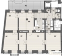 Bestlage Hamerlingplatz! 6-Zimmer-Stilaltbau-Apartment mit herrlicher West-Loggia und optionalem Tiefgaragenplatz in Grünruhelage - Grundriss
