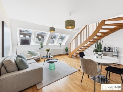 Bestlage Servitenviertel! Sonnendurchflutete 2-Zimmer-Dachgeschoss-Wohnung in Ruhelage, 1090 Wien, Dachgeschoß
